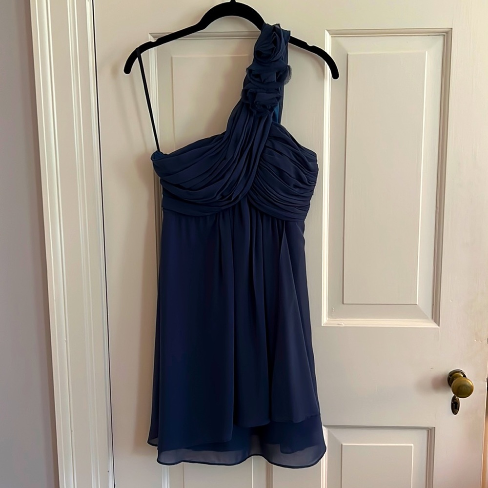 One should blue cocktail dress